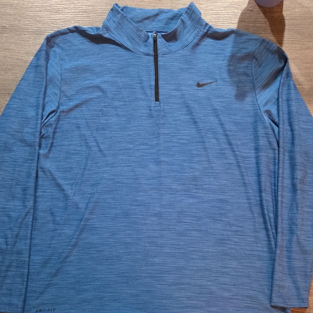 Nike Blue Quarter-Zip Pullover